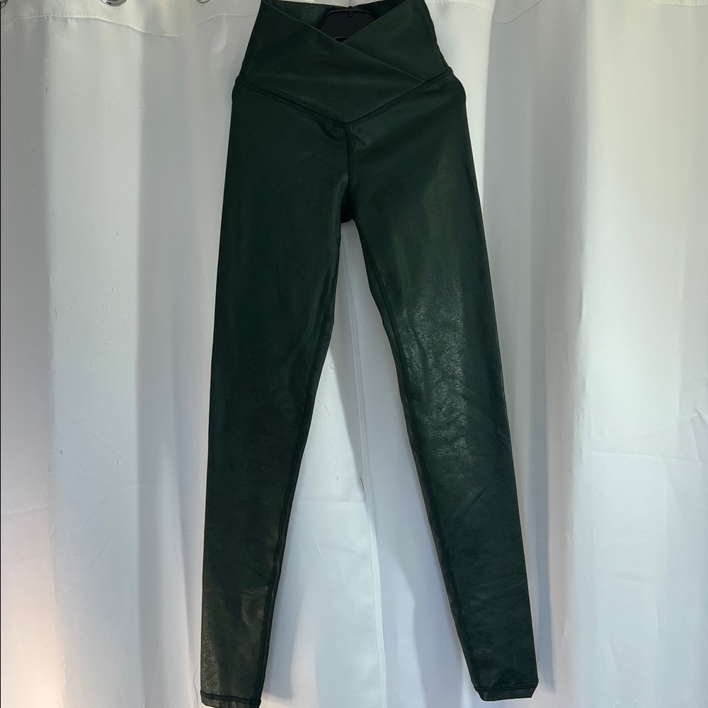 Offline by aerie Dark Green High-Waisted Leggings